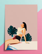 Sunday Retro Art Print