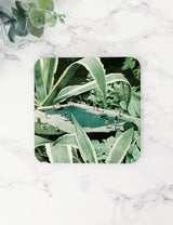 Tropical Summer Pool Artist Coaster
