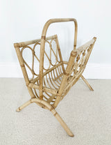 Vintage Bamboo Magazine Rack