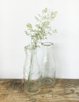 Vintage Glass Milk Bottle