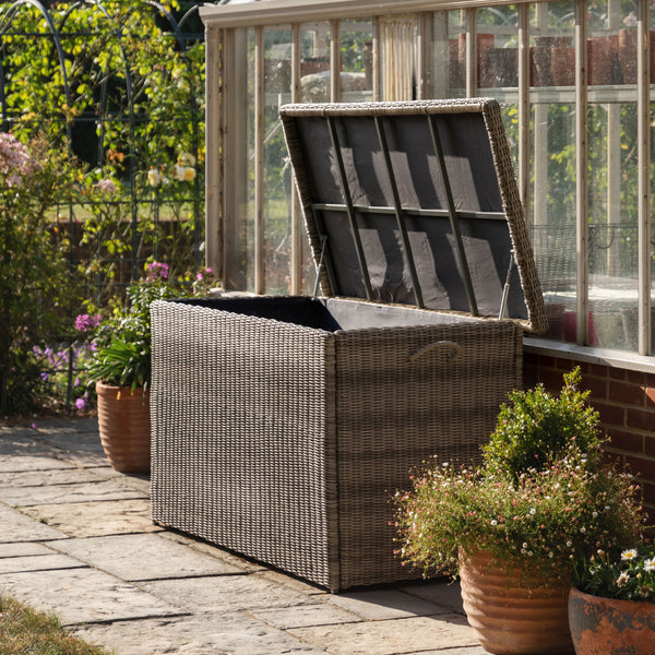 Alesund Light Grey Outdoor Cushion Storage Box