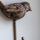Antique Gold Bird Wall Hook