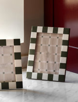 Green & White Photo Frame