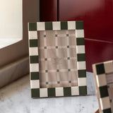 Green & White Photo Frame - Large