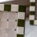 Green & White Photo Frame - Small