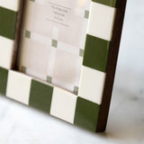 Green & White Photo Frame - Small