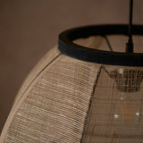 Lund Linen Round Pendant Light