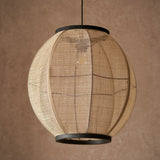 Lund Linen Round Pendant Light