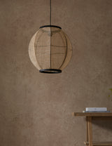 Lund Linen Round Pendant Light