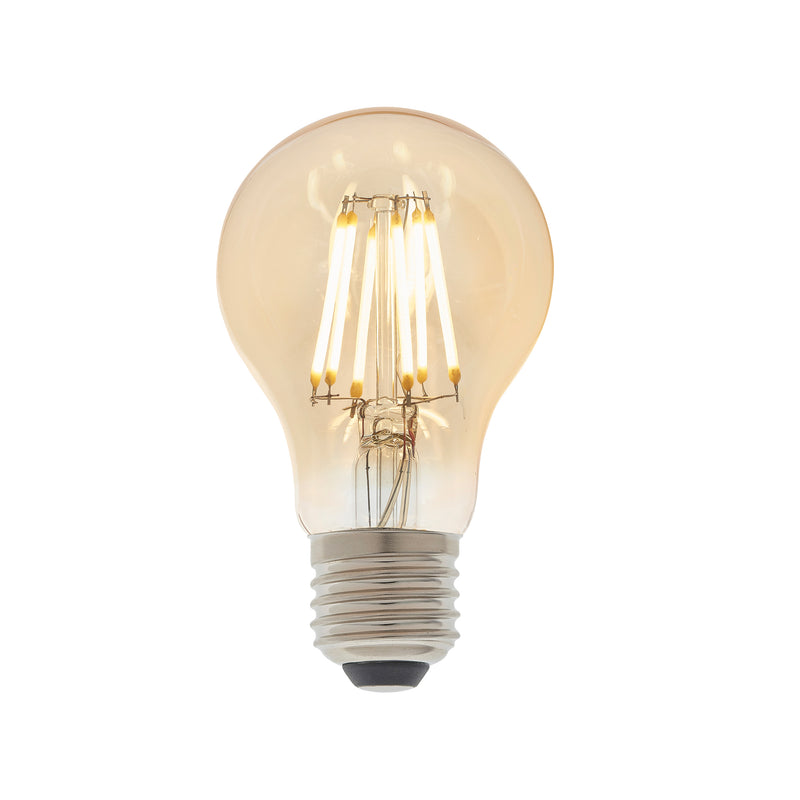 6W LED E27 Bulb - Amber - Classic
