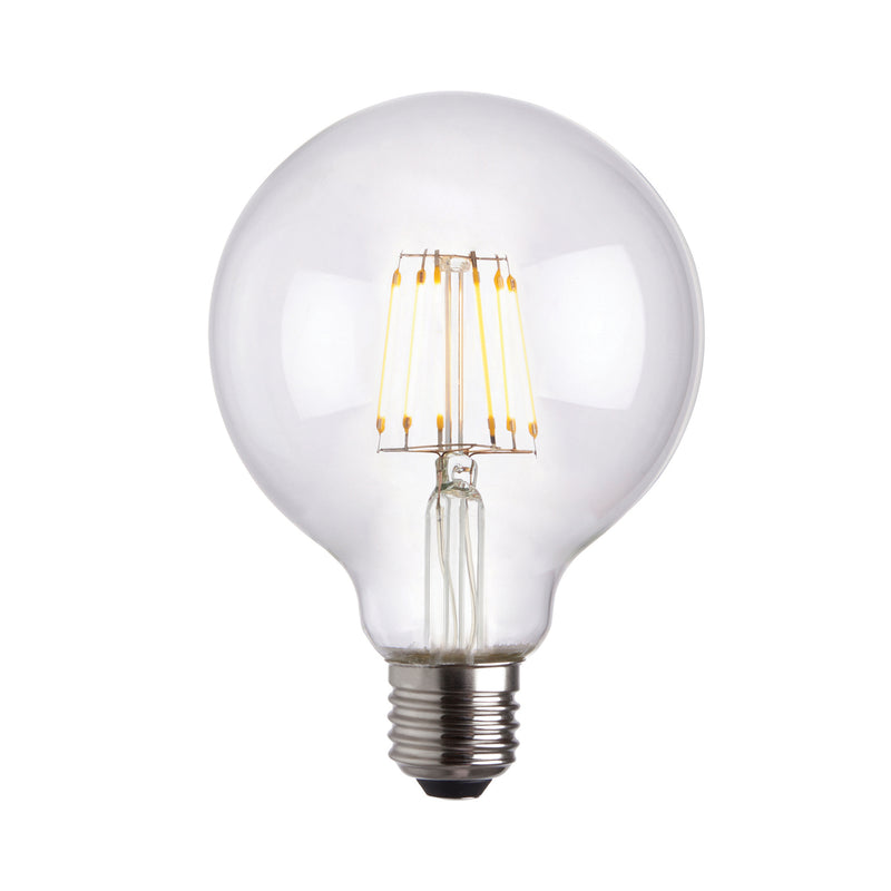 6W LED E27 Bulb - Clear - Small Globe