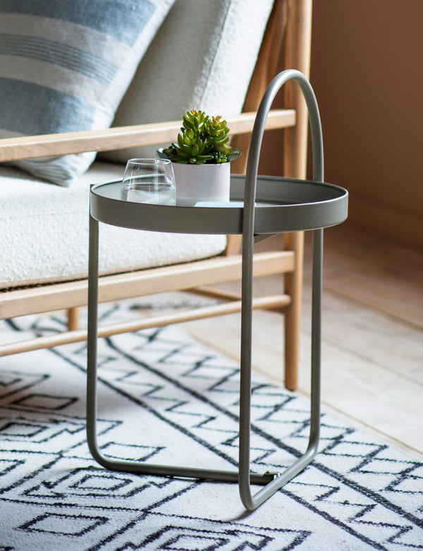 Arched Natural Side Table
