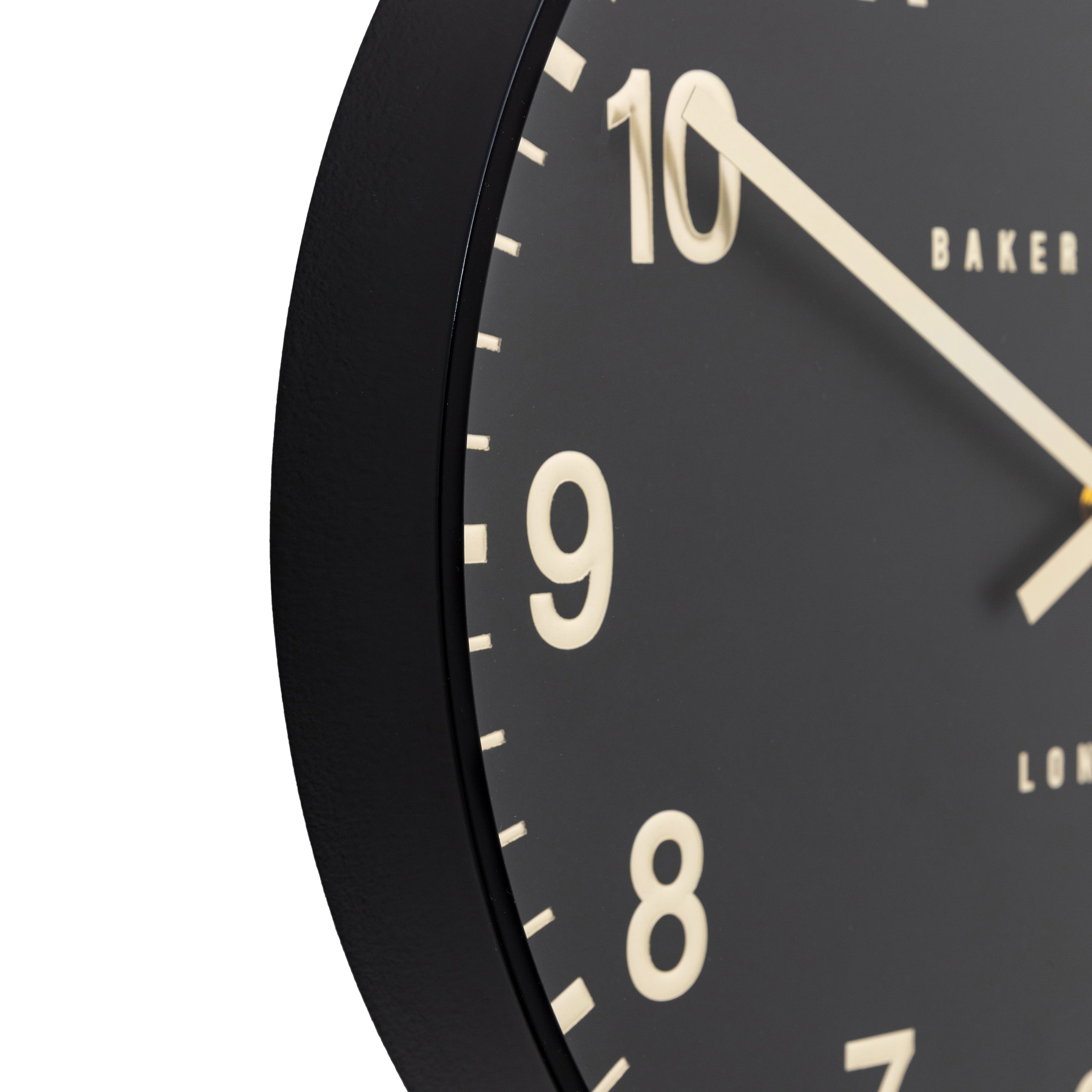 Baker & Brown Black Wall Clock – The Den & Now