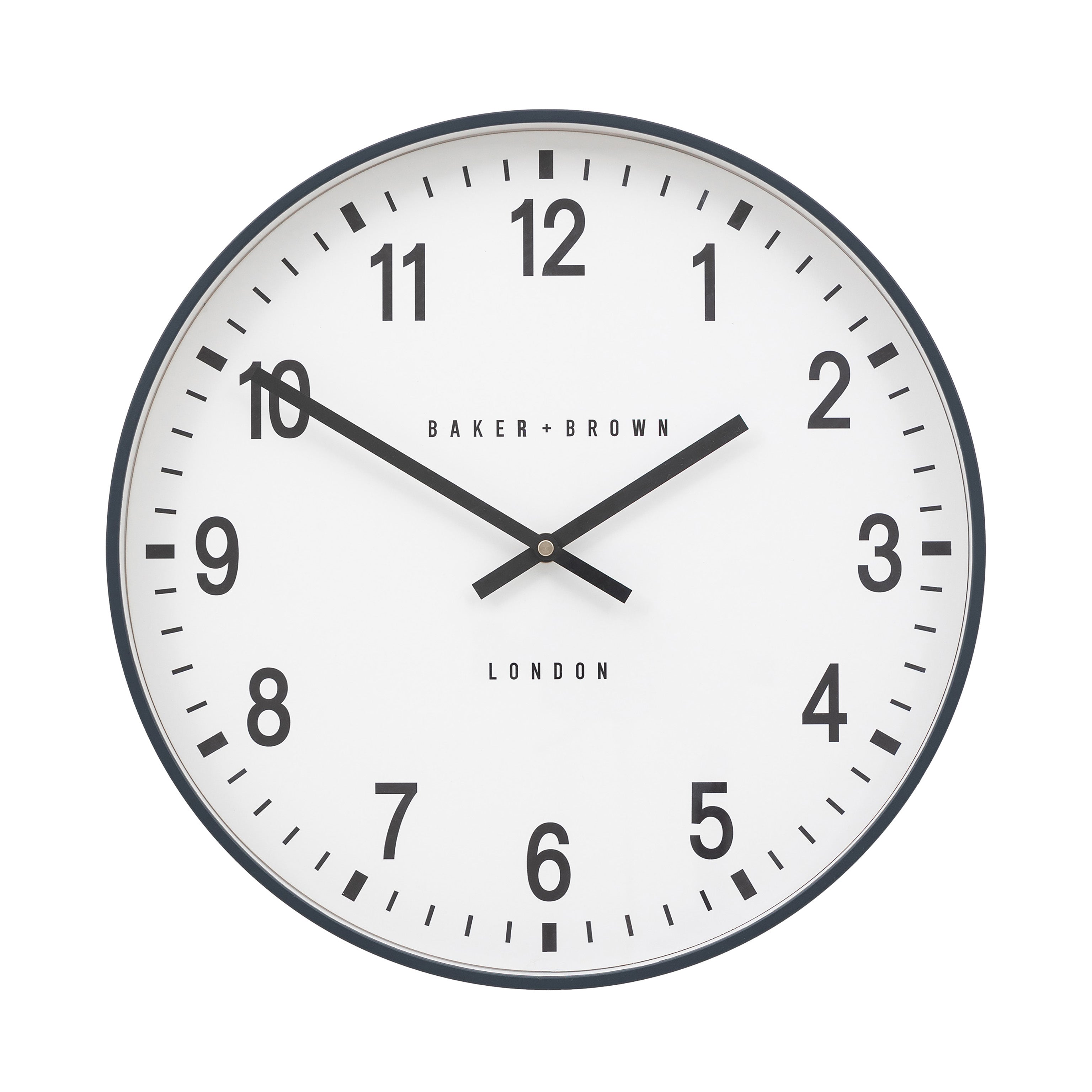 Baker & Brown Grey Wall Clock – The Den & Now