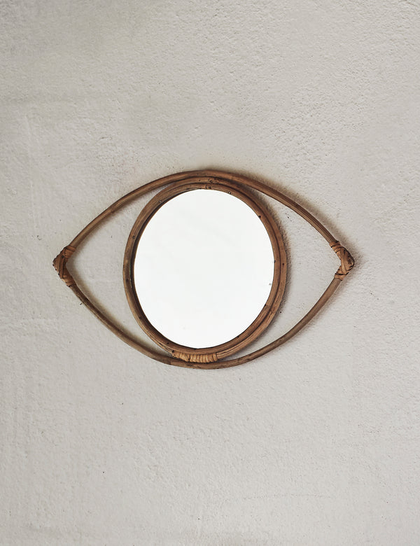 Bamboo Round Eye Mirror