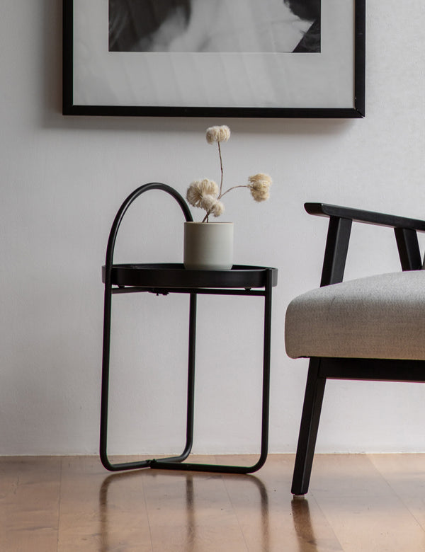 Black Arched Side Table