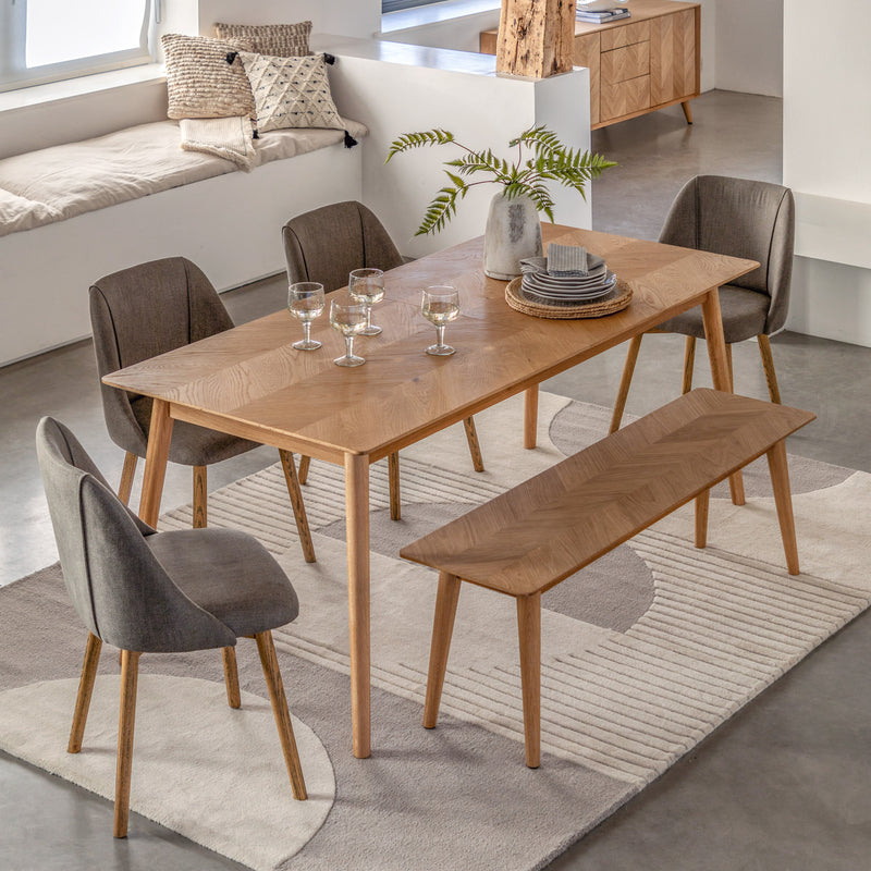 Copenhagen Oak Extending Dining Table