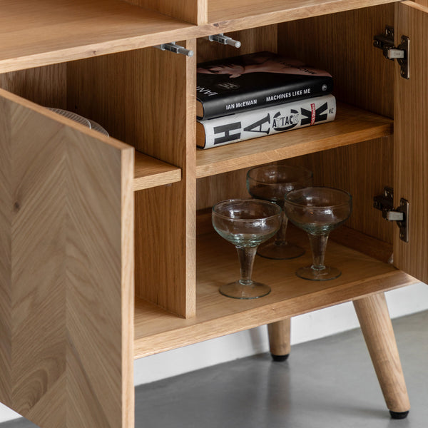 Copenhagen Oak Freestanding Shelving Unit