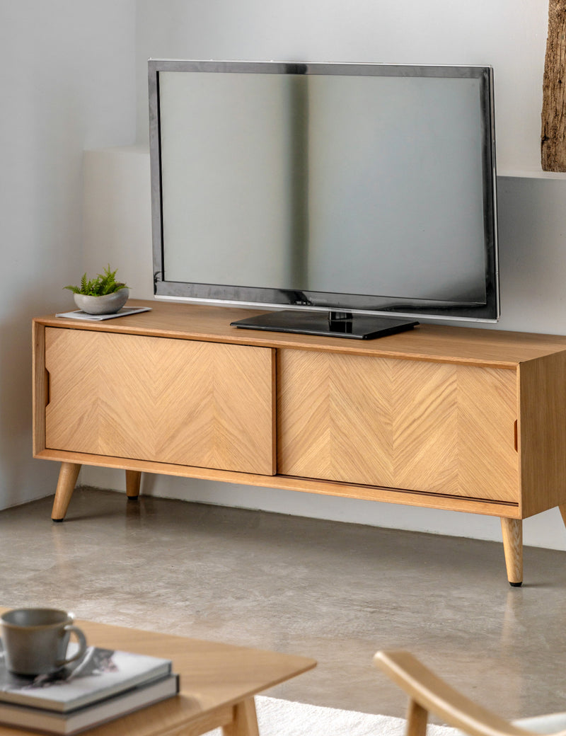 Copenhagen Oak Media Unit