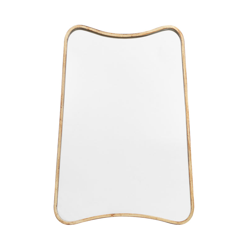 Kai Curved Rectangle Gold Mirror