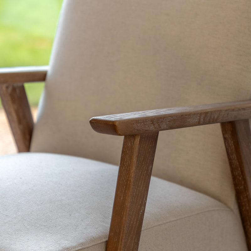 Ebbe Ecru Linen Armchair