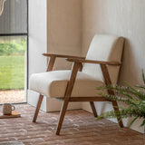 Ebbe Ecru Linen Armchair