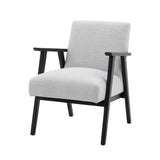 Ebbe Stone Grey Linen Armchair