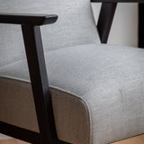 Ebbe Stone Grey Linen Armchair