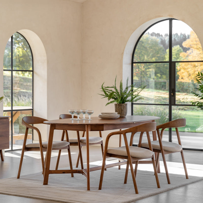 Elska Walnut Extending Dining Table – The Den Now