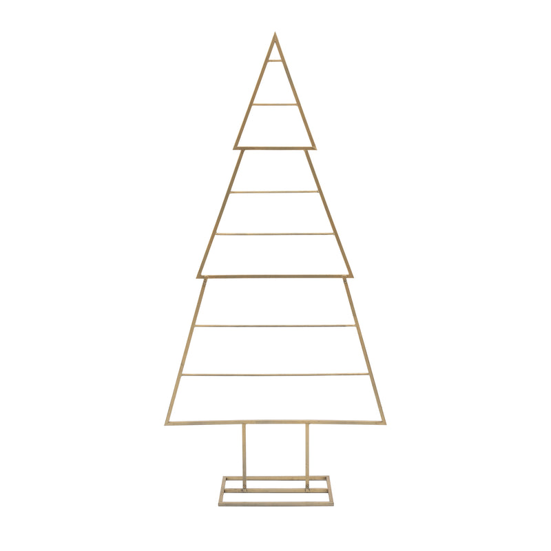 Gold Contemporary Standing Christmas Tree