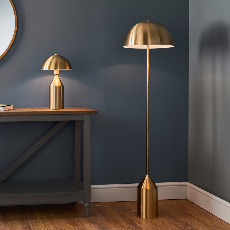 Gold Dome Floor Lamp