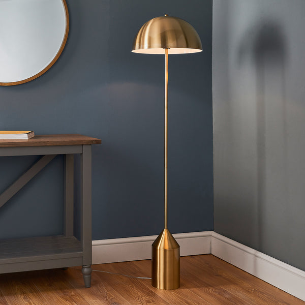 Gold Dome Floor Lamp