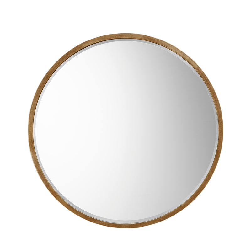 Gold Round Mirror - Large