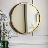 Gold Round Mirror - Small