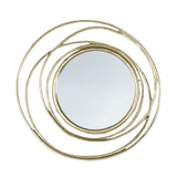 Gold Spiral Round Mirror