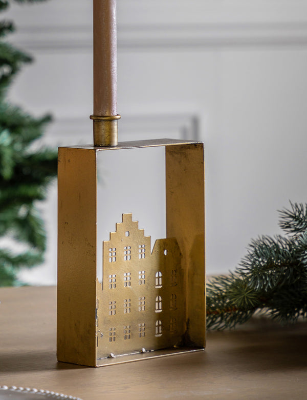 Gold Urban Small Candle Holder