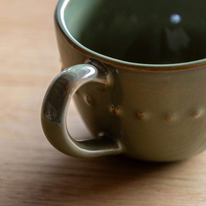 Hamnoy Green Porcelain Dinnerware (Set of Four, Various Options Available)