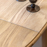 Harstad Extending Oak Round Dining Table