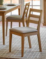 Harstad Oak Dining Chairs (Pair)