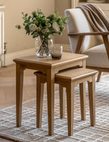 Harstad Oak Nest of Side Tables