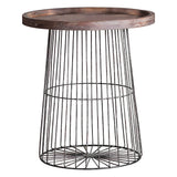 Industrial Cage Side Table