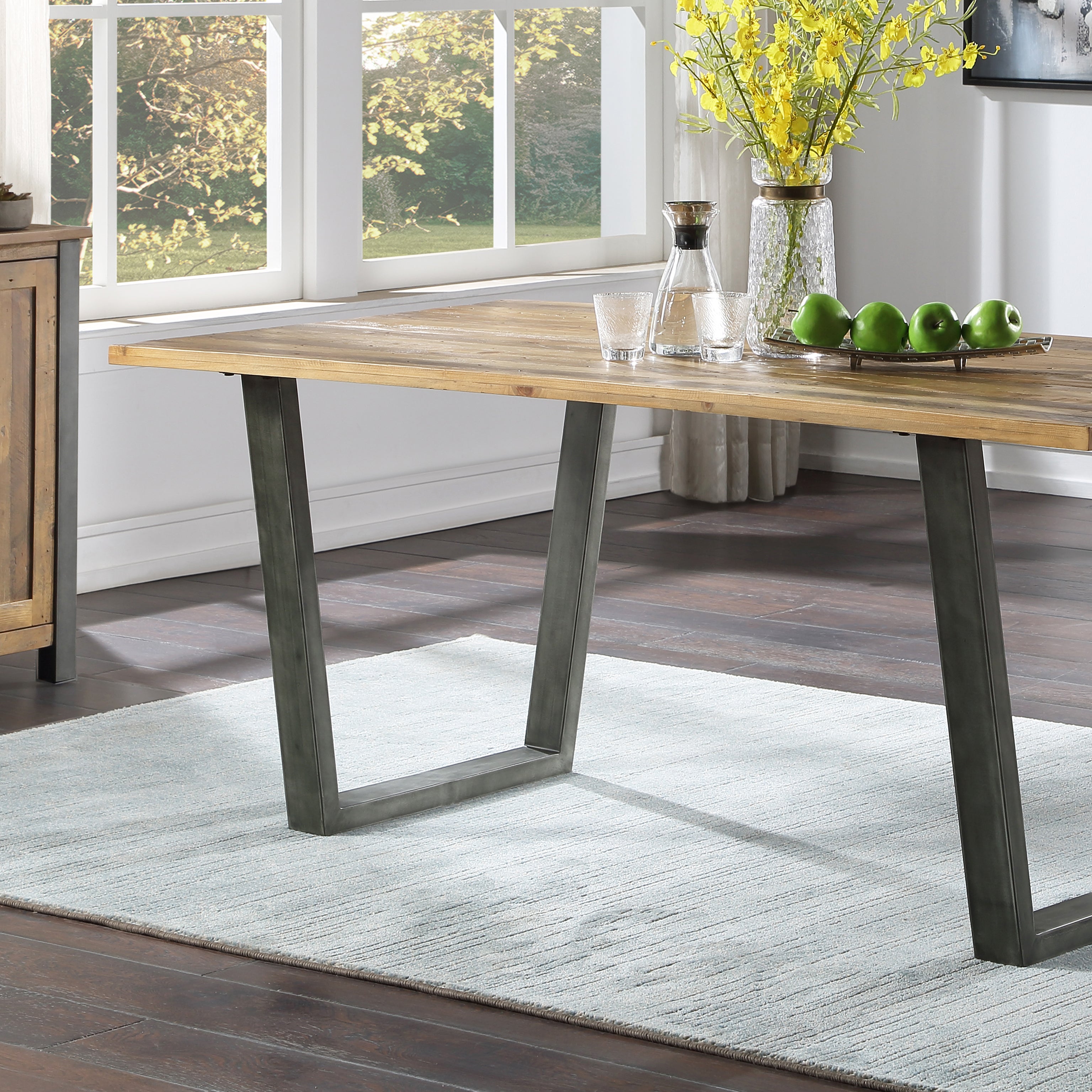 Industrial Rustic Dining Table – The Den & Now