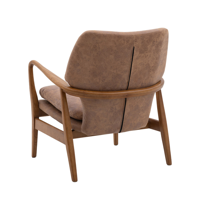 Karlstad Brown Leather Armchair