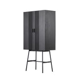 Keiko Black Oak Cocktail Cabinet