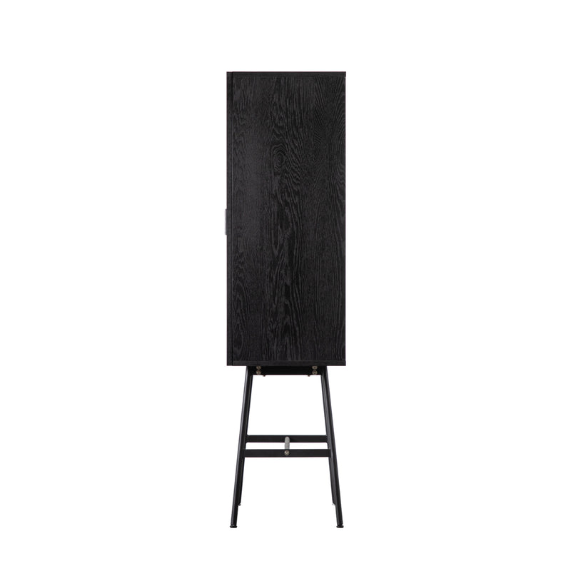 Keiko Black Oak Cocktail Cabinet