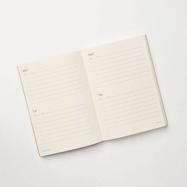 Kinshipped 365 Undated Brown A5 Planner