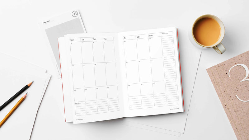 Kinshipped 365 Undated Brown A5 Planner