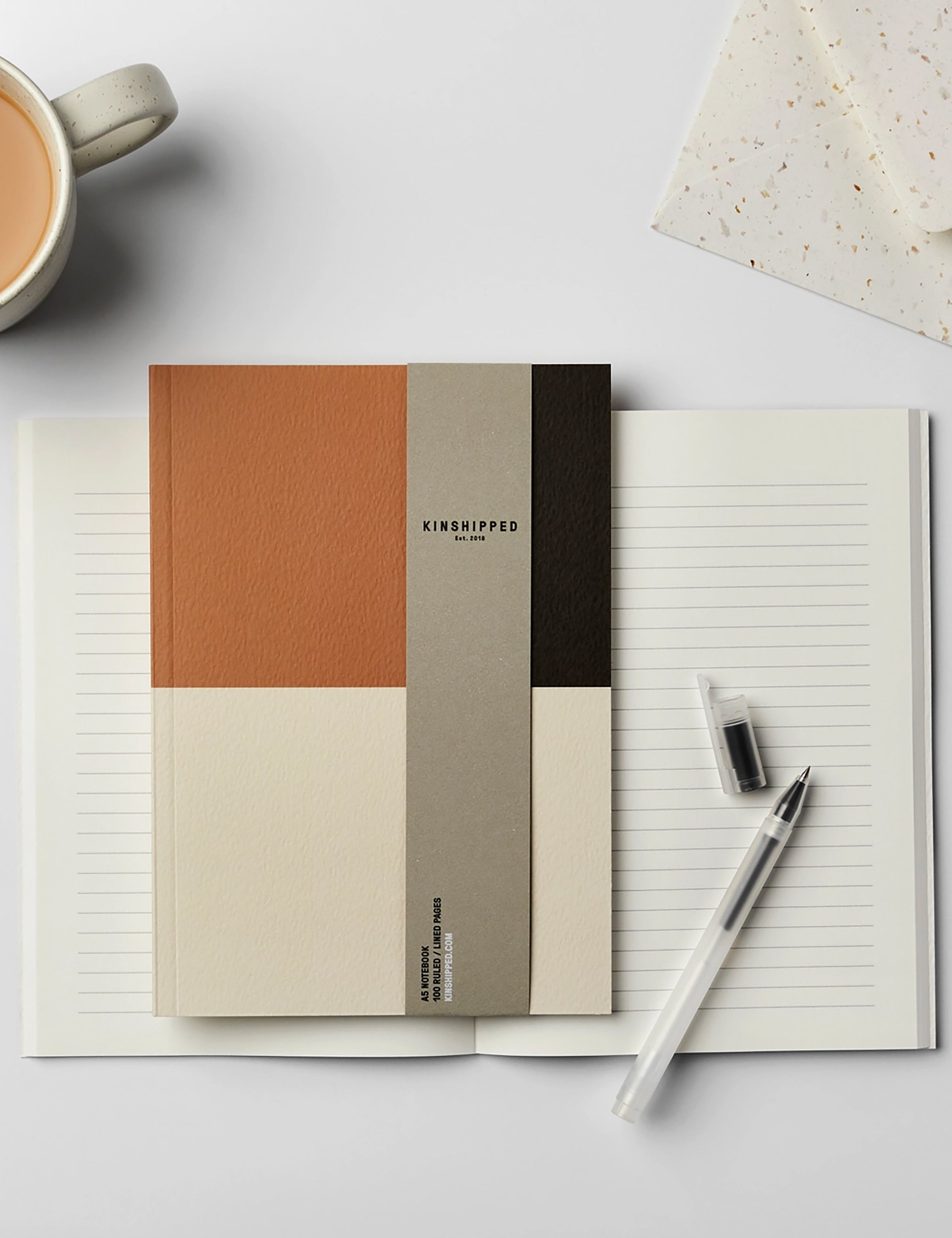 Kinshipped A5 Block Tan Notebook – The Den & Now