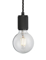 Knurled Edison Pendant Light by Industville - Black