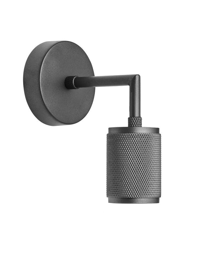 Knurled Edison Wall Light by Industville - Pewter